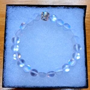 Midnight Silver Moonstone Bracelet